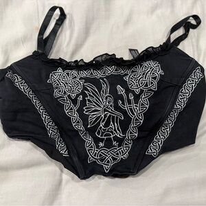 Current Mood Black Lace-Up Apparel